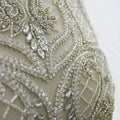 Bling Bling Rhinestone Applique Cover Encrusted Beads Hand Make Lace Applique Patch Embellishment  WDP-337
