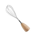 Stainless Steel Eco-Friendly Egg Beater & Durable Wood Handle Egg Whisk for Home Kitchen Use Easy to Whisk Egg Whites Soft Peaks