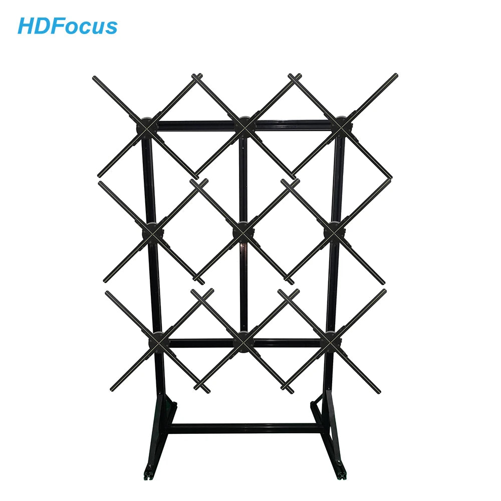 Hot 3D Led Displayer Wifi 65 75cm 3x3 Robot Human Height Holo Synchronized Advertise Machine Hologram Fan Hologram Equipment
