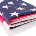 American Flags 3x5 for Outside USA US Flag Deluxe Embroidered Stars Duty Durable Flags Vivid Color Sewn Stripes Brass Grommets