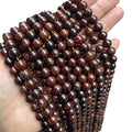 Direct Sale Natural Red Garnet Round Loose Beads Healing Gemstone Garnet Beads Stone Strands for Jewelry Making DIY Bracelet
