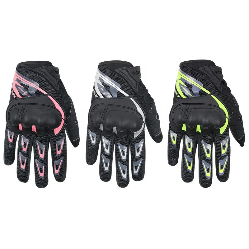 In Stock Motorcycle Protective Premium Leather Street Biker Outdoor Gloves in Bulk