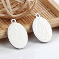 Religious Goddess Portrait Stainless Steel Virgin Mary Pendant Charm DIY Jewelry Making Findings & Components