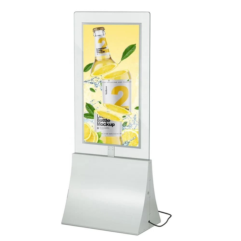 43/55 Inch Vertical Double Sided LCD Display Kiosk 10 Points Capacitive Touch Screen Android Network Advertising Digital Signage