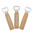 Custom Engraving Logo Kitchen Bar Tools Wood Handle Beer Bottle Openers