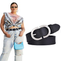 Customized Large Size Female Pin Buckle Belt Simple Fashionable Genuine Leather Plus Size Belt