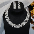 JX21026 Fashion Bridal Jewelry Set Women Crystal Necklace Earrings Set Wedding Jewelry Sets Wholesale