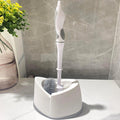 High Quality PP Material Bathroom Cleaning Brush Set Plastic Toilet Brush with Holder Handheld Everyday Use Box Supported