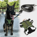 German Shepherd Pitpull Big Size Heavy Duty No Pull Dog Harness Wojskowy Dog Vest for Training Walking Hiking