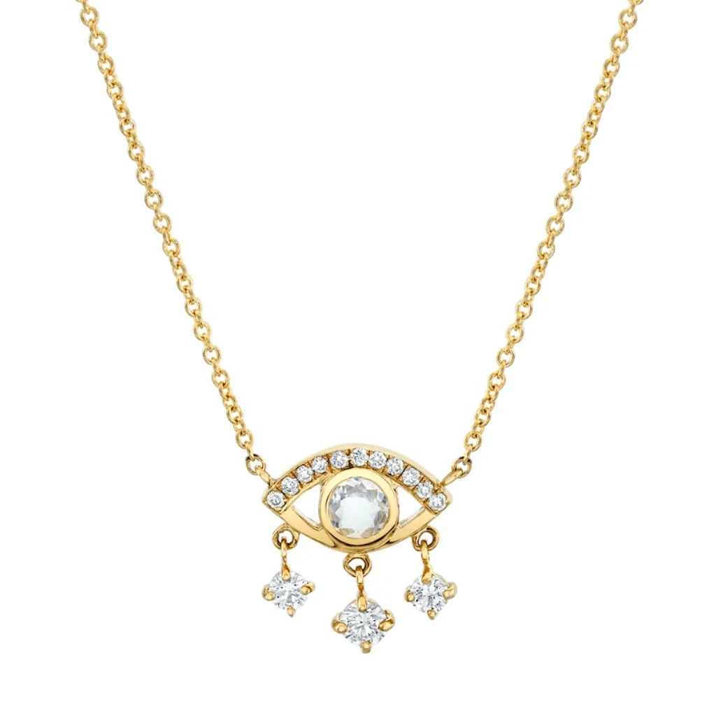 LOZRUNVE 925 Sterling Silver Trend Evil Eye Emotion Necklace for Women Girl