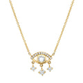 LOZRUNVE 925 Sterling Silver Trend Evil Eye Emotion Necklace for Women Girl
