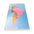 South America Control Map Labeled Montessori Geography Teaching Equipment montessori toys
