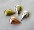 Plain Brass Locket in Shape of Teardrop 16x24mm Blank Locket Pendant