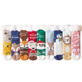 XiangHui Coral Fleece Socks Female Autumn and Winter Plus Velvet Thickening Cute Christmas Home Sleeping Towel Warm Confinement