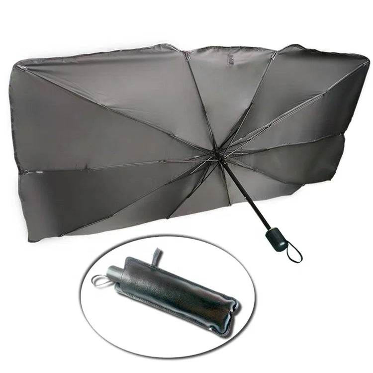 FEAMONT New Design Anti-UV Portable Car Sunshade Cover UV Resistant Foldable Car Umbrella for Internal Use