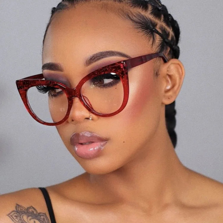 Hot Trendy New Eyeglasses Stylish Eyewear Cat Eye Sunglasses Retro Black Cat Eye Sunglasses Designer Sun Glasses for Ladies 2025