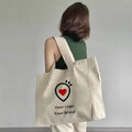 Eco-Friendly Reusable Grocery Tote Bag Custom Logo Printed Letter Organic Calico Cotton Canvas Custom Color Medium/Large Size