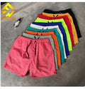 Fengway Casual Shorts Summer Swimming Trunks Eco-Friendly Breathable Quick Dry Mid Waist Drawstring Beach Wear Men Solid Candy