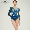 LIUHUO Rhythmic Gymnastic Leatord Girls Competition Costumes Artistic Gymnastics Leotards Dance Women