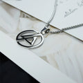 Wholesale Unisex Stainless Steel Hip Hop Linkin Park Logo Pendant Necklace with Link Chain for Anniversary
