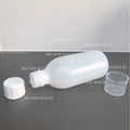 New 16oz 473ml Empty Amber Pet Alpharma USPD Prometh Cough Syrup Square Bottle with ALPHARMA Label and Crc Red Writing Cap