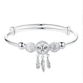 2022 Dream Catcher Fashion Ladies Bracelet 999 Sterling Silver for Adjustable Bracelet Female