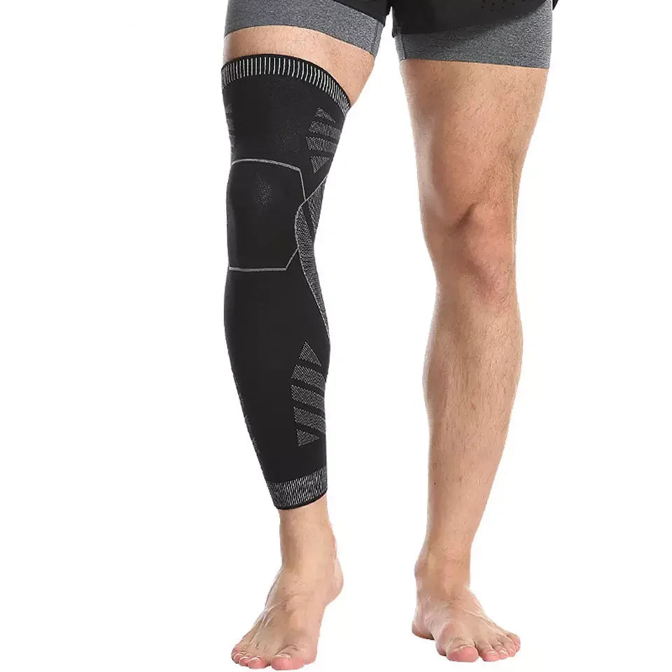 Wholesale Elastic Breathable Thick Knee Pads Anti-Collision Compression Protective Gear Spandex Nylon Basketball Football Sports