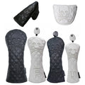 Golf Wood Cover for Driver Fairway Hybrid Waterproof Protector Set PU Leather Soft Durable  Custom Golf Head Covers