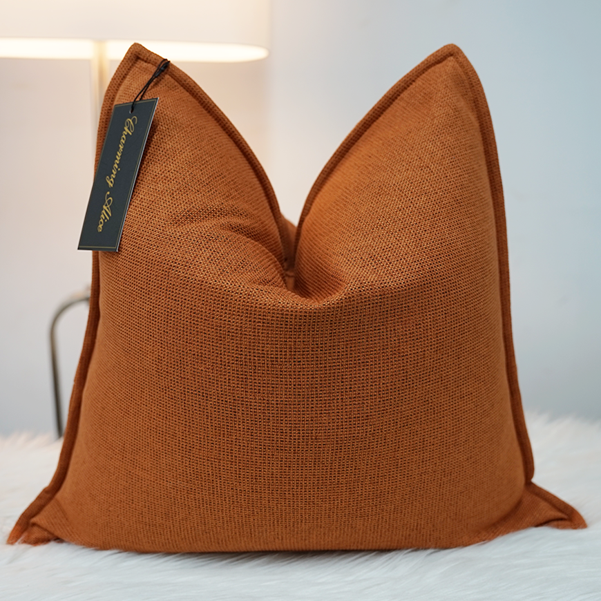 Wholesale 20*20" 26*26" Hotel Home Sofa Cushion Covers Linen Cotton Customized Brand Pillow case in Stock