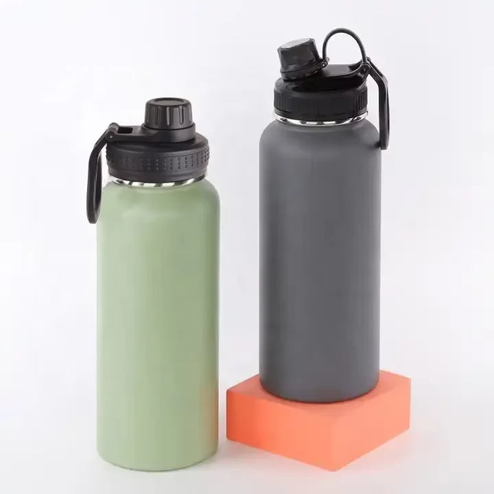 Double Wall 304 Stainless Steel Waterbottle Eco Friendly Vacuum Insulated Sports Gym Water Bottle with Lid