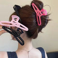 13cm Oversize Spring Colors Double Safety Pins Shapes Hair Claws Clips for Women Large Plastic Hair Grab Shark Hairpins for Girl