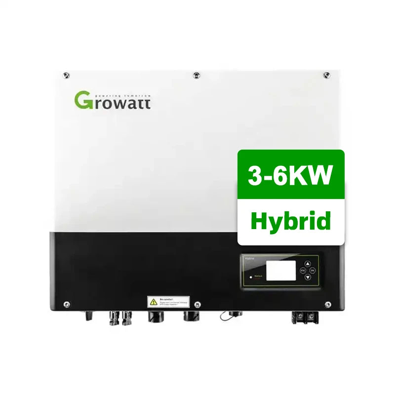 Ready Stock Low Price Growatt SPF 6000 ES Single Phase 6kw Hybrid Solar Inverter Wilf Transformerless 93% Efficiency Lithium