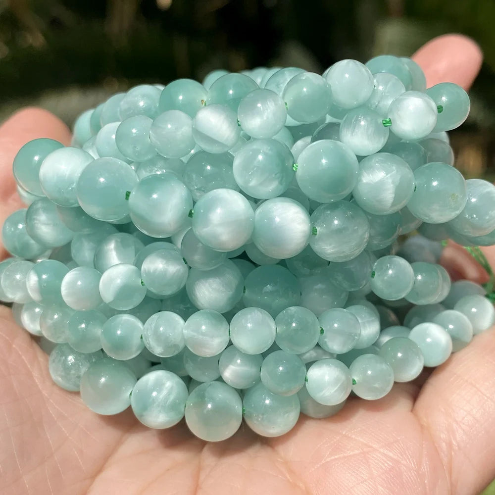 Factory Price Natural Malachite Angel Stone Loose Spacer Beads for Jewelry Making DIY Bracelet Handmade