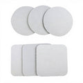 White Square Shape Desk Mat Non-Slip Nature NeopreneTable Coaster Sublimation Blank Cup Coaster Mats Novelty Gifts