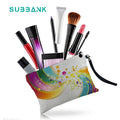 Subbank Linen Cosmetic Bag Wholesale Sublimation Personalized Portable Cute Blank Luxuriating Linen Cosmetic Bag