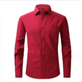 Manufacturer Custom Men's Shirts Formal Office Dress Shirts for Men Cotton Casual Stand-up Collar Long Sleeve Shirt