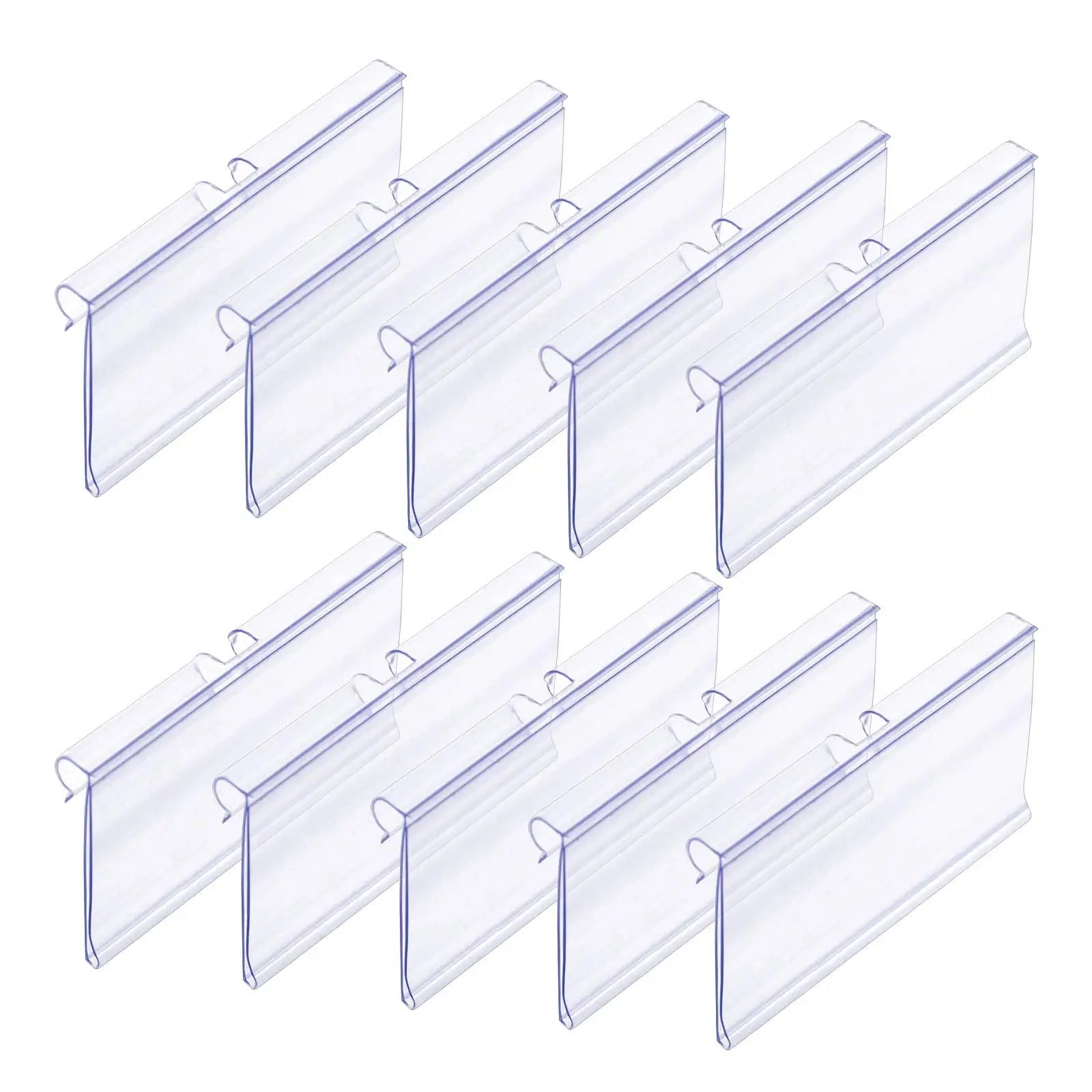 Wholesale Clear Plastic Bin Clips Label Holders PVC Basket Label Clips on Basket Label 2.4"L X 1.65"W