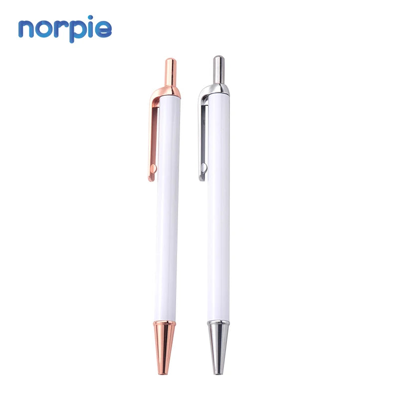 Metal Pen Sublimation Press Retractable Pen with Clip Sublimation Pen