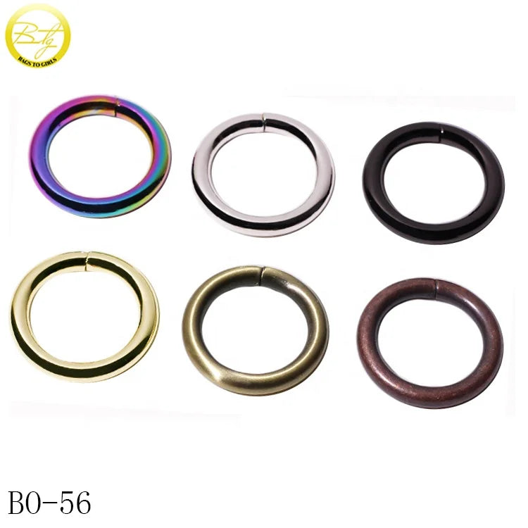 Good Quality O Ring Handbags Straps Wholesale Multicolor Pet Cat Accessory Metal O Buckle Hardware