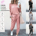 New Two Pieces Set Women's Clothing Plus Size Women's Sets Loose Solid Color Long-sleeved Leisure Suits for Ladies