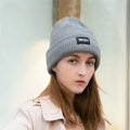 Custom New Arrival Safety Beanies Adult Women Men High Visibility Spandex Warm Winter Reflective Knitted Hat