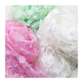 Tela De Tul De Lentejuelas Diy Gift Decor Dress Decoration 3d Flora Embroidery Sequin Tulle Fabric