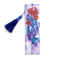 R-SQ133/196 Custom Dream Catcher Bookmark Mosaic Craft DIY 3D Diamond Painting Bookmarks with Leather and Crystal Material