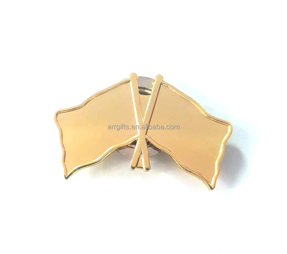 Blank Friendship Flag Magnet Pin Badge Saudi Arabia UAE Oman Kuwait Qatar Bahrain Country Friendship Flag Brooch Pin Factory