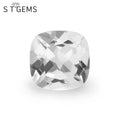 Loose Gemstones White Corundum Cushion Shape Stones for Jewelry Making