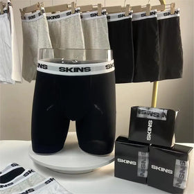 Factory Elastic Band Cotton Customized Boxer Mens Brief Cotton Mens Custom Logo Underwear Men