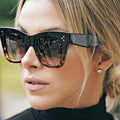ADE WU STY4441D Fashion Cat Eye Sunglasses Women Brand Gradient Tortoise Shades Men Eyewear Sun Glasses Female UV400 Custom LOGO