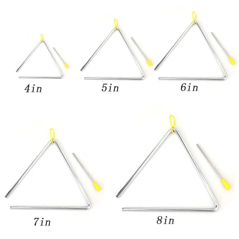 4-Inch Metal Triangle Toy Musical Instrument Percussion Instrument