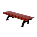 Outdoor Furniture Reclaimed Wood and Metal Backless Bench Seat Outside Parkpublic Garden Patio Antiseptic Wood Seating Bench