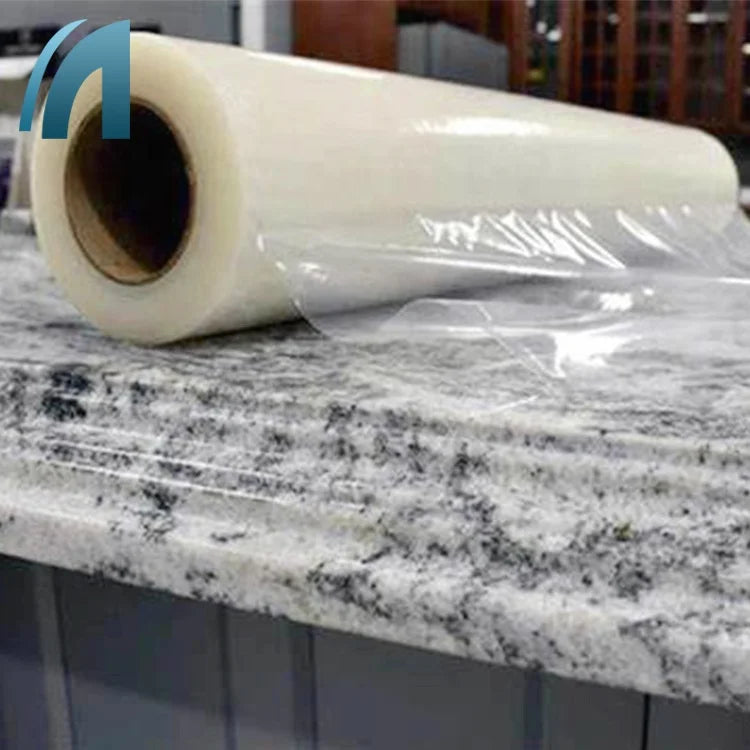Clear PE Soft Moisture Proof Self Adhesive Anti Scratch Plastic Adhesive Surface Protective Film for Marble ShengFa Sfbhm-3027